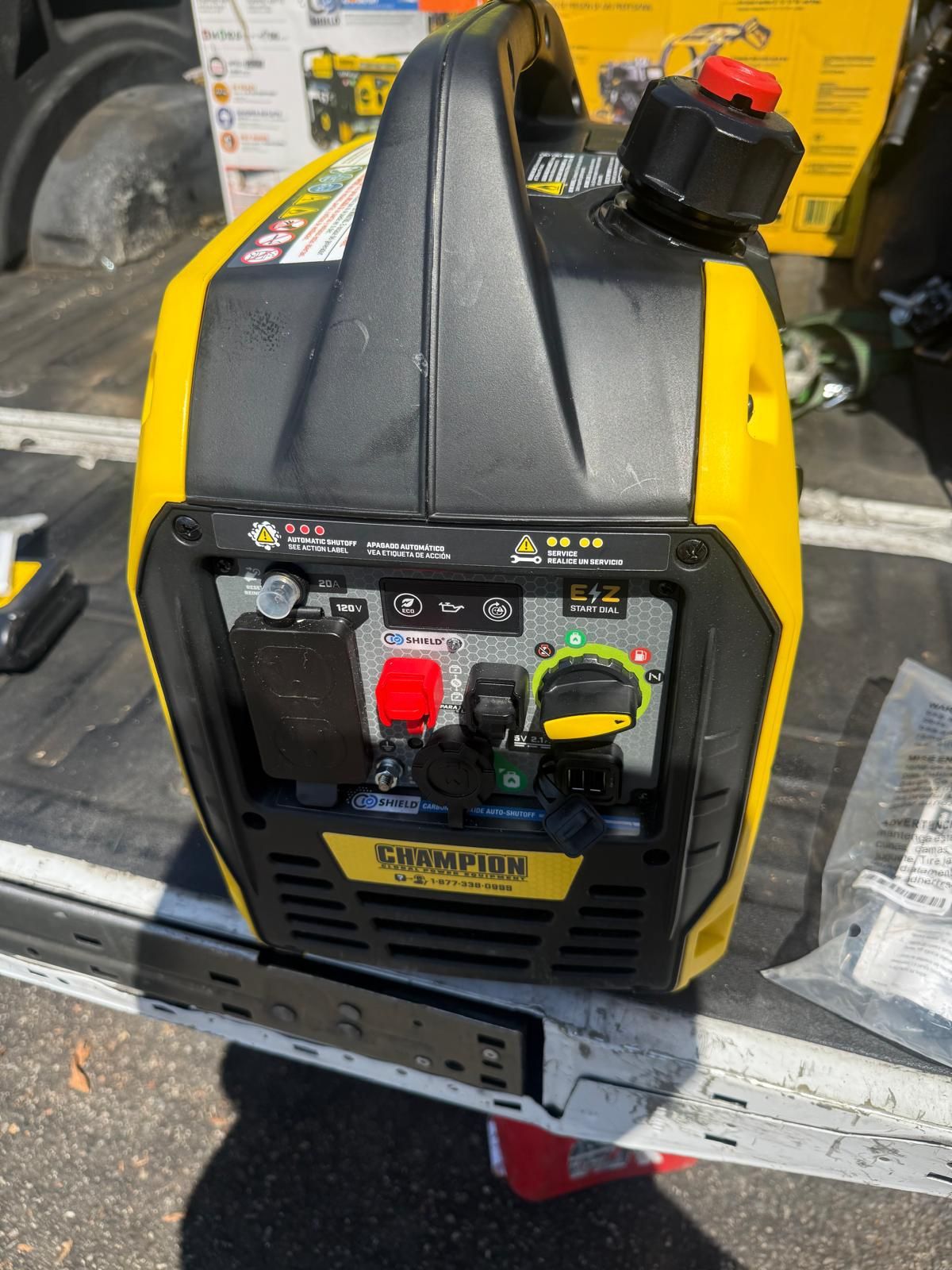 2500-Watt Ultralight Gasoline and Propane Powered Dual Fuel Inverter Generator with CO Shield and Quiet Technology