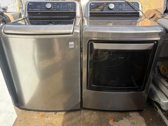LG. WASHER AND GAS DRYER