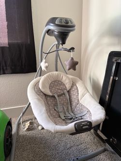 Baby Swing with Mobile and Vibration