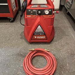 Air Compressor Like New Husky With The CC Hose