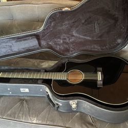 Fender CD-60SCE Dreadnought And Case W/ Extras