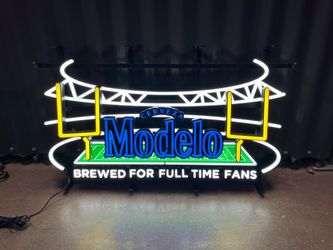 Modelo especial beer neon led light up sign football helmet Jersey raiders Steelers, Cowboys 49ers