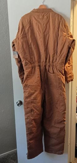 Brown Duck Canvas Work Coveralls