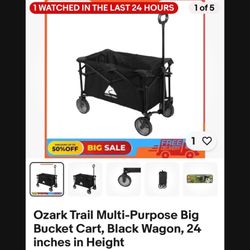 Multi-purpose Big Bucket Cart , Ozark Trail , New 
