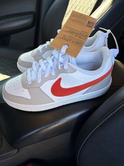 Nike Low-Top Sneakers White Grey Red