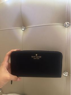 KATE SPADE black & gold wallet
