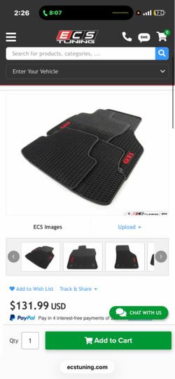 mk8 gti floor mats