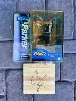 Tony Parker Autograph And Rookie Mcfarlane