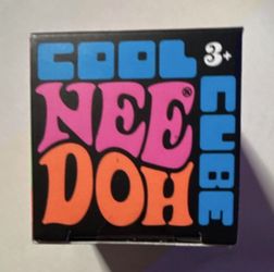 Nee Doh Cube Squeeze Ball Stress Reliever Squishy Toy Orange Purple Multicolor
