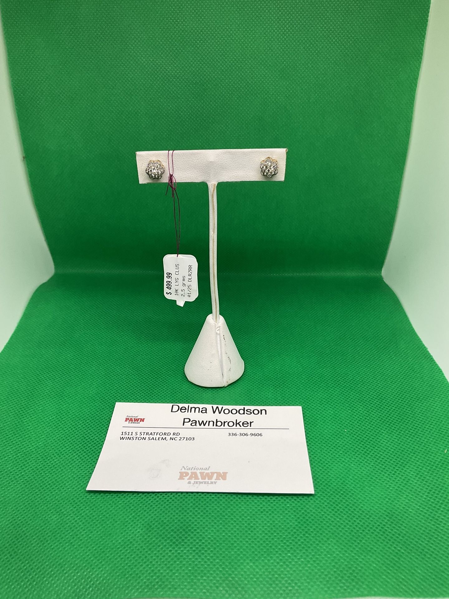 10KT Gold Diamond Earrings