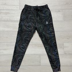 Black Reflective Jogger Pants 
