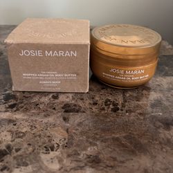 Josie Maran Whipped Argan Oil Body Butter Always Nude -Unscented 6fl oz 99% Full