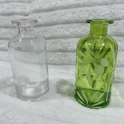 ✨ Olive Oil Dispenser / Decorative Glass Bottles – Set of 2 ✨