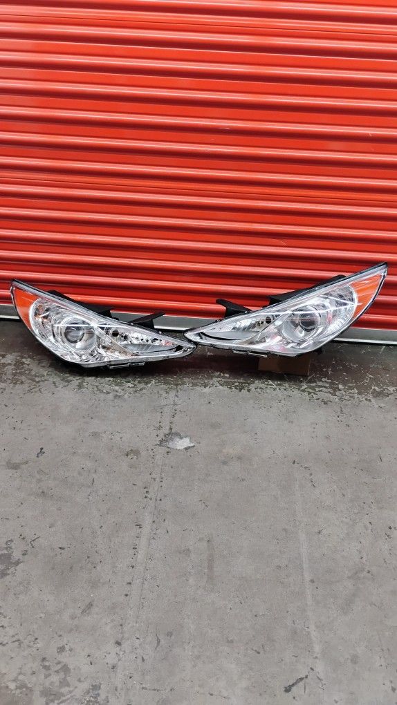 Chrome Projector Headlights for Hyundai Sonata 2011_2014