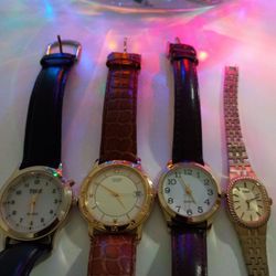  4 Cuff Bracelets.... .5 Watches (Need Batteries)