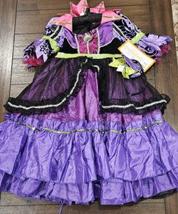 NWT Girls Witch Halloween Deluxe Costume Size 4-6x  NEW