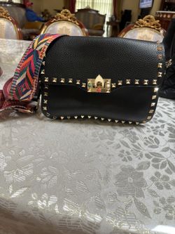 Black Studded Bag- Lightly Used 