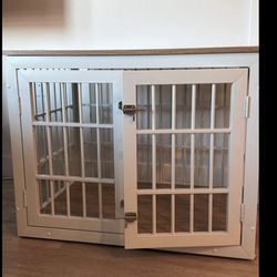 Wood/metal dog crate