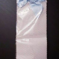 Fishnet Thigh High Stockings Halloween Accessories Blue Bows Adult  