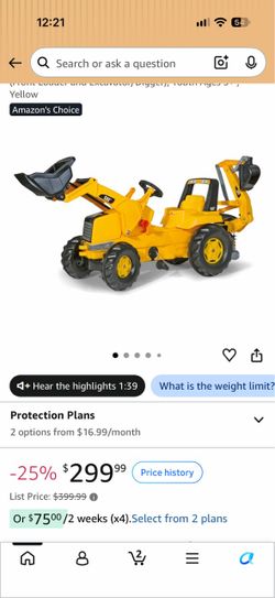 CAT Kids Ride-On Pedal Excavator Toy