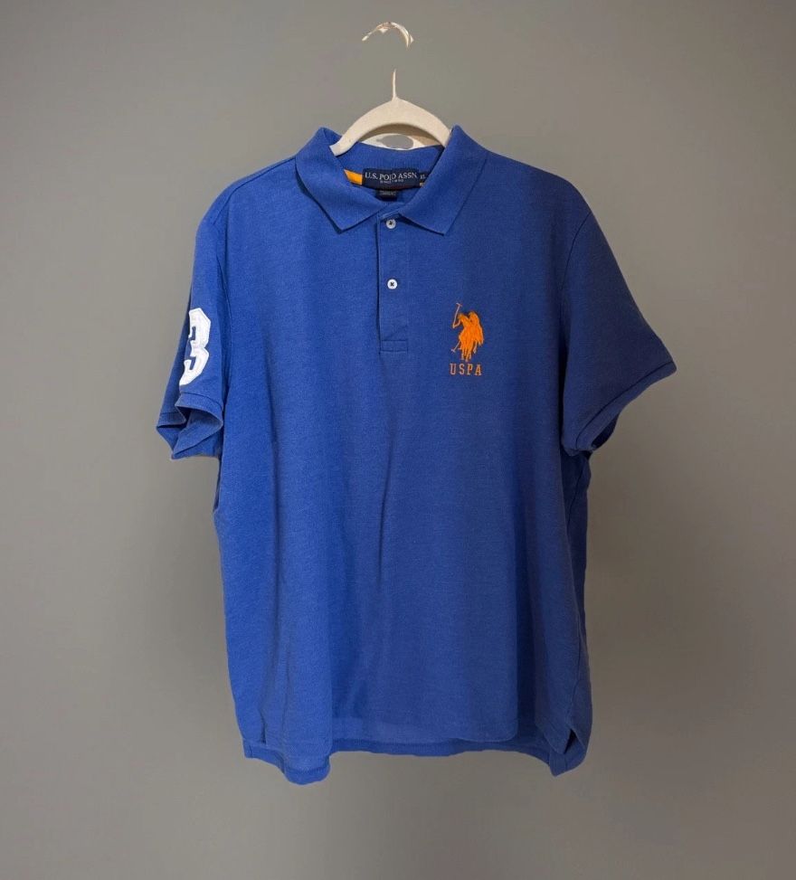 Polo Assn Vintage Challenge Cup T-Shirt Men’s XL Rare Logo Blue PRL