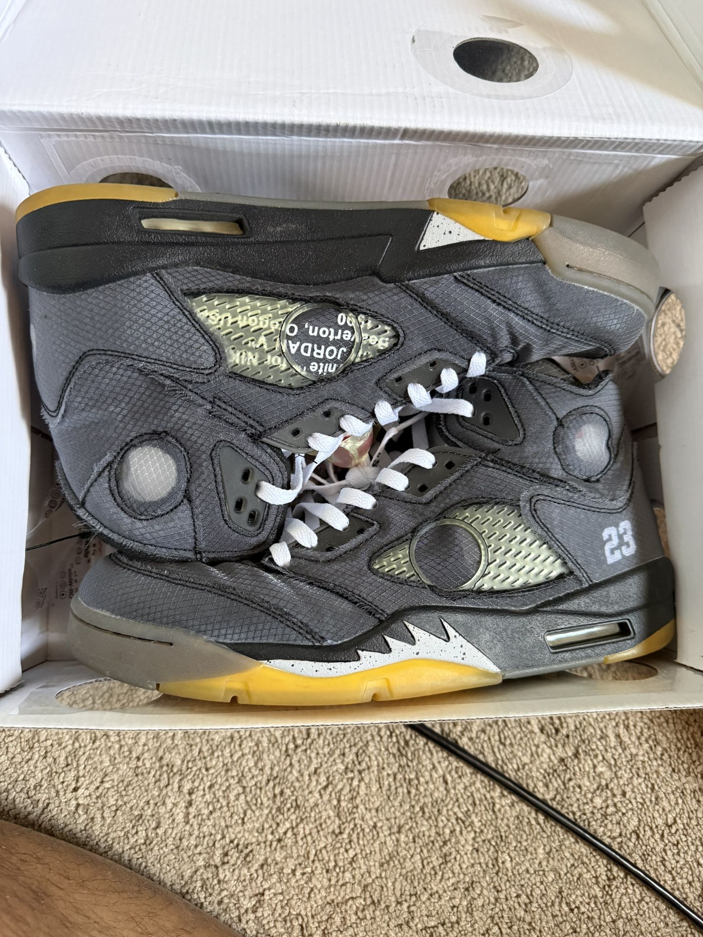 🔥 Jordan 5 x Off-White “Muslin” – Size 11 – Great Condition🔥