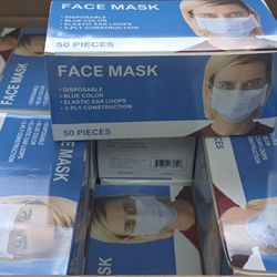 Case of 40 boxes of 50 Each General Use Mask (2000 Mask Total)