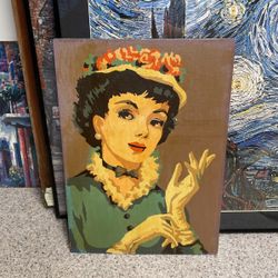 Lady With Gestures 2 Paintings