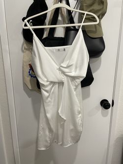 White Spaghetti Strap Dress  (size Small)