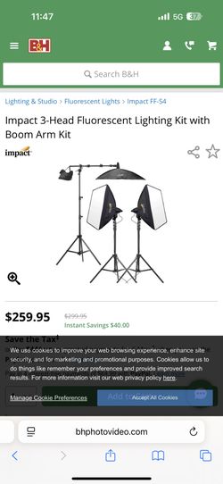 Photo Lighting Set Up 