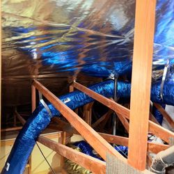 Ducts And Insulation For Attic 