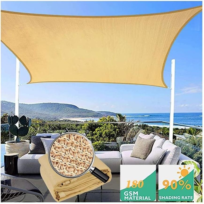 Shade Sails 180GSM Outdoor Square Decoration Fence UV Block for Patio Canopy Garden Furniture Cover...Brand New!!!