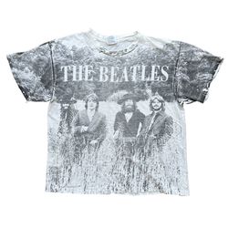 Vintage 90's BEATLES Double Sided AOP Shirt Size XL