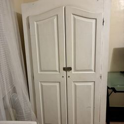 White Armoire - Lots Of Storage -  $125. Long Beach