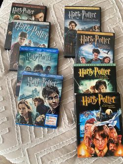 Harry Potter Complete Series DVD and Deathly Hallows Blu Ray