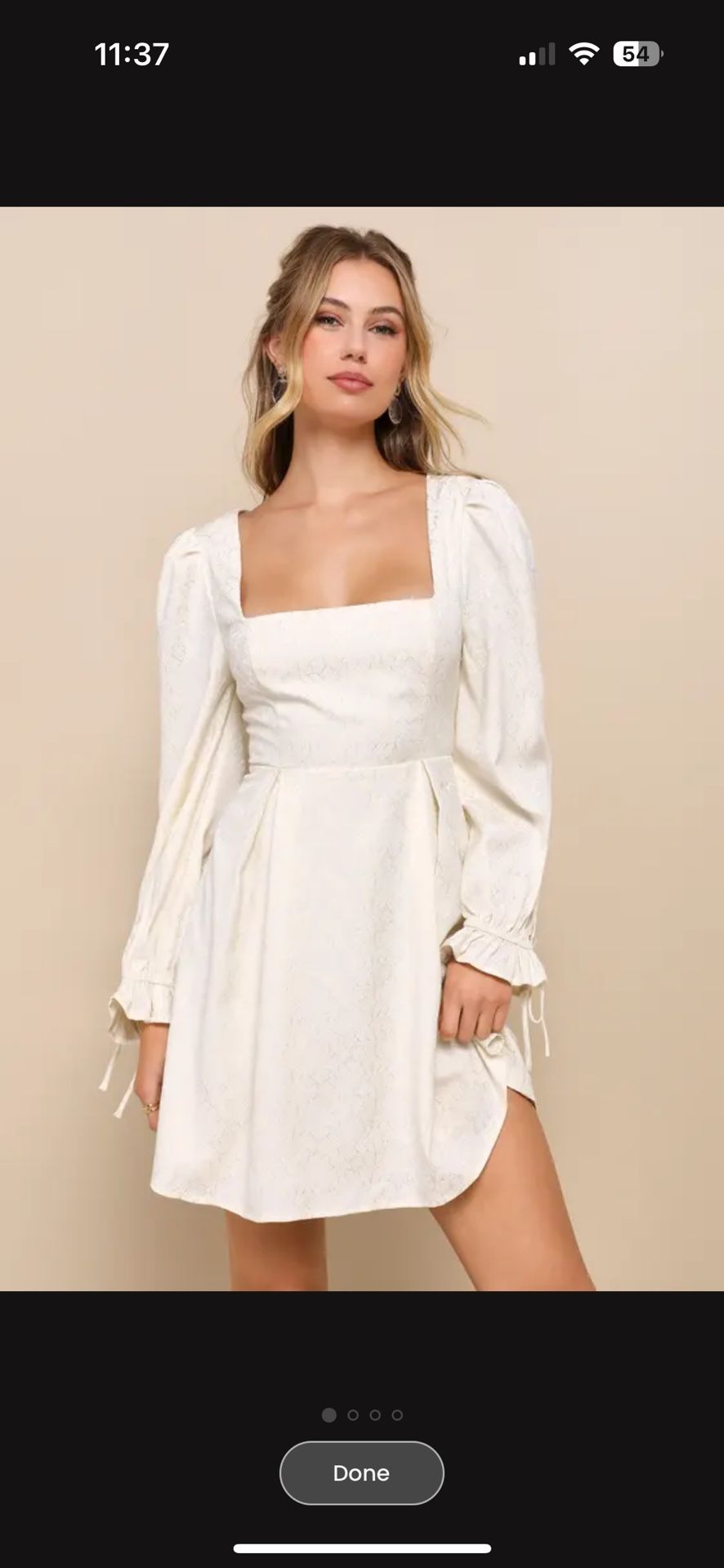 Lulus Elegant Adoration Mini Dress