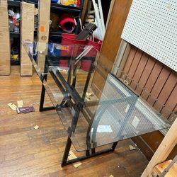 Glass Top Table/ Desk 3'x5' / Check Pictures 