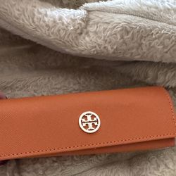 Tory Burch Orange Sunglasses Case with Dust Bag