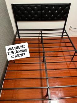 Full size bed with headboard no mattress