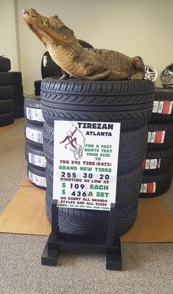 255 30 20 BRAND NEW TIRE TIRES $109 EACH $436 SET