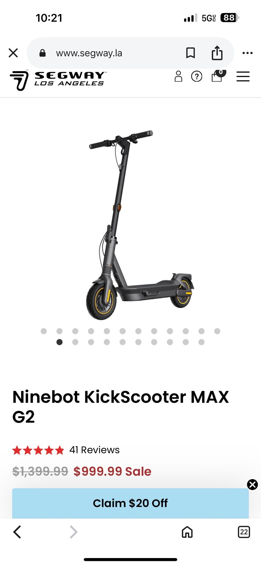 Brand new Segway Ninebot Scooter Max electric scooter