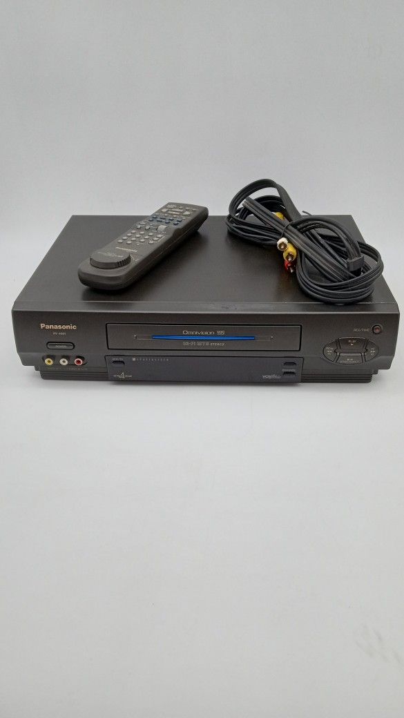 Panasonic VCR with Remote And Cable. Works Fine!
