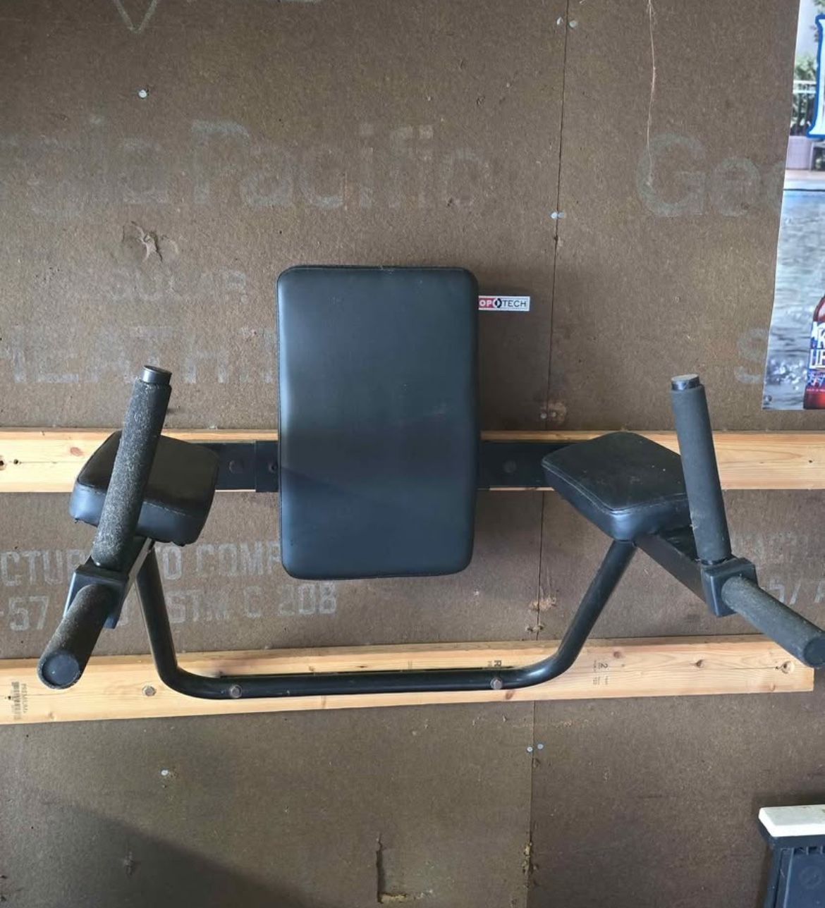 Ultimate Body Press Wall Mount Dip Station with Vertical Knee Raise with Hardware