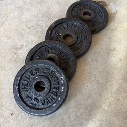Weider 3lbs Barbell Weights X4