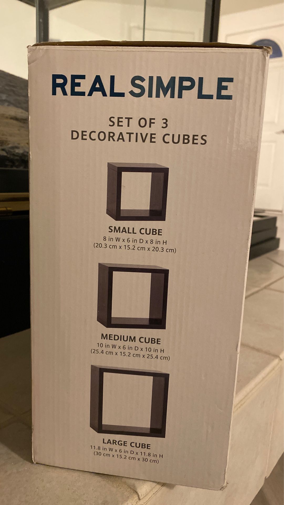 Wall Shelves - Set of 3 decorative cubes