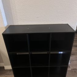 Laminate 9-Cube Storage Shelf