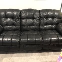 3 Section Leather Recliner 