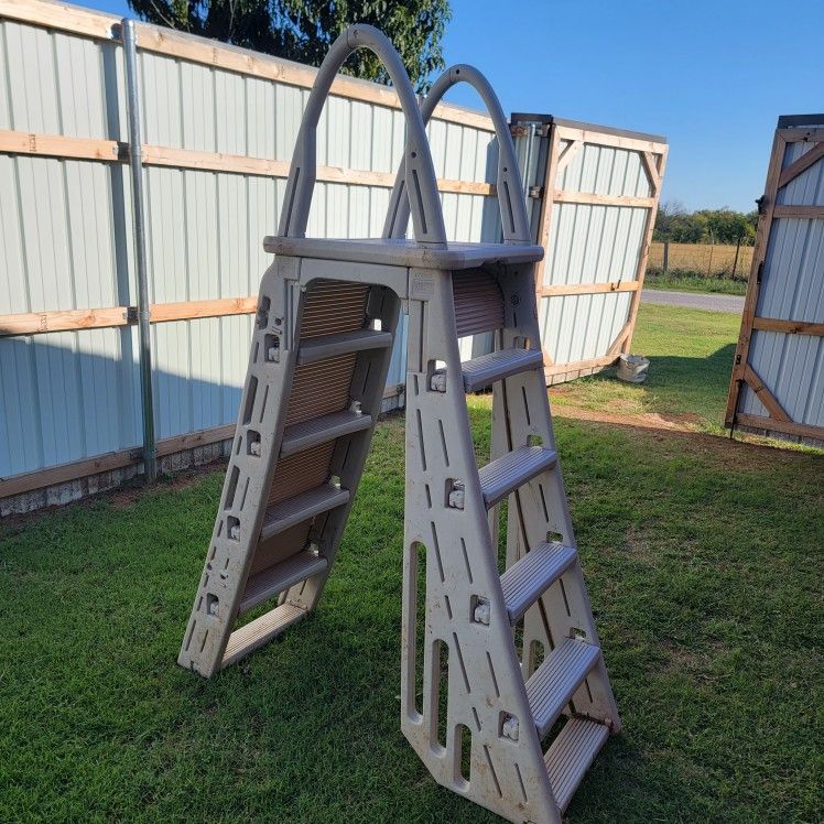 A Frame Pool Ladder