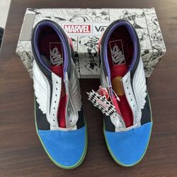 New In Box VANS Captain America Size 10.5