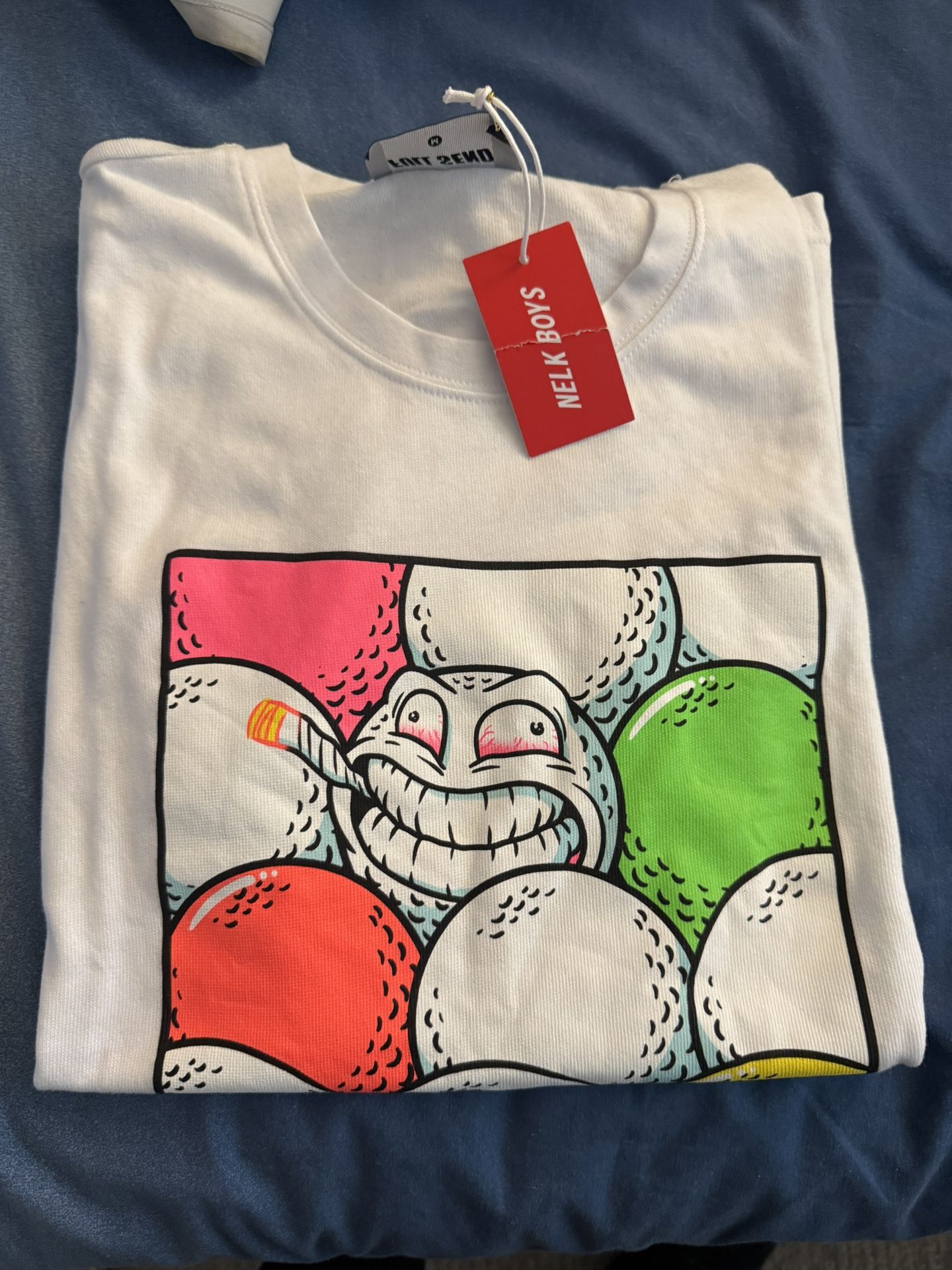 Full Send Nelk Boys Golf Shirt M